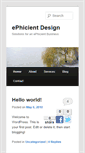 Mobile Screenshot of ephicientdesign.com